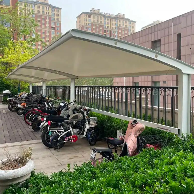 玉山县膜结构电动车棚